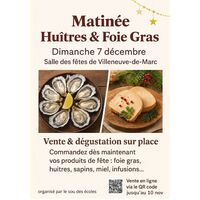 Matinée HUITRES / FOIE GRAS Matinée HUITRES / FOIE GRAS
